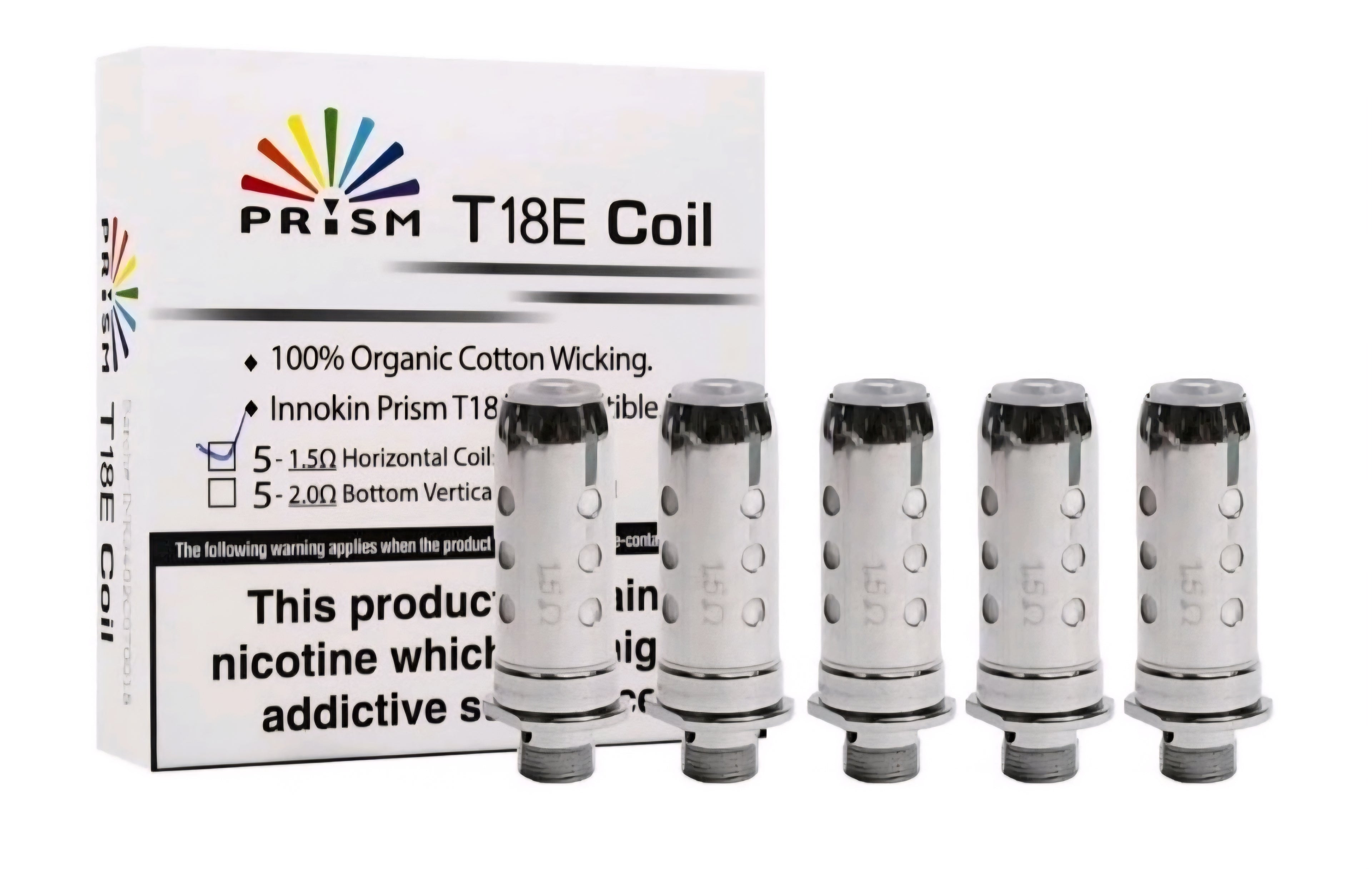 5 x Innokin Endura T18E Prism Coil 1.5ohm