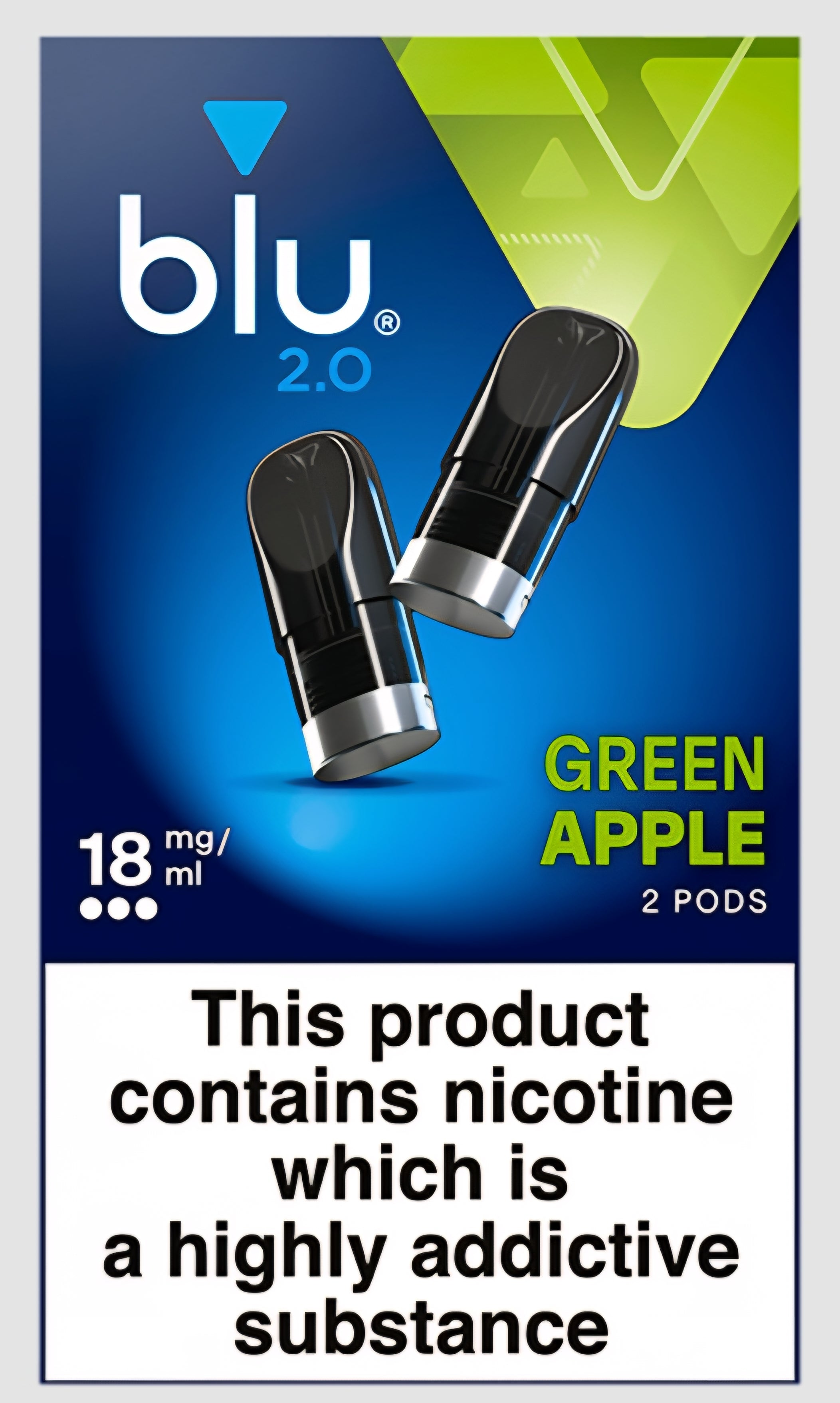 Blu 2.0 Prefilled Pods Green Apple 18mg