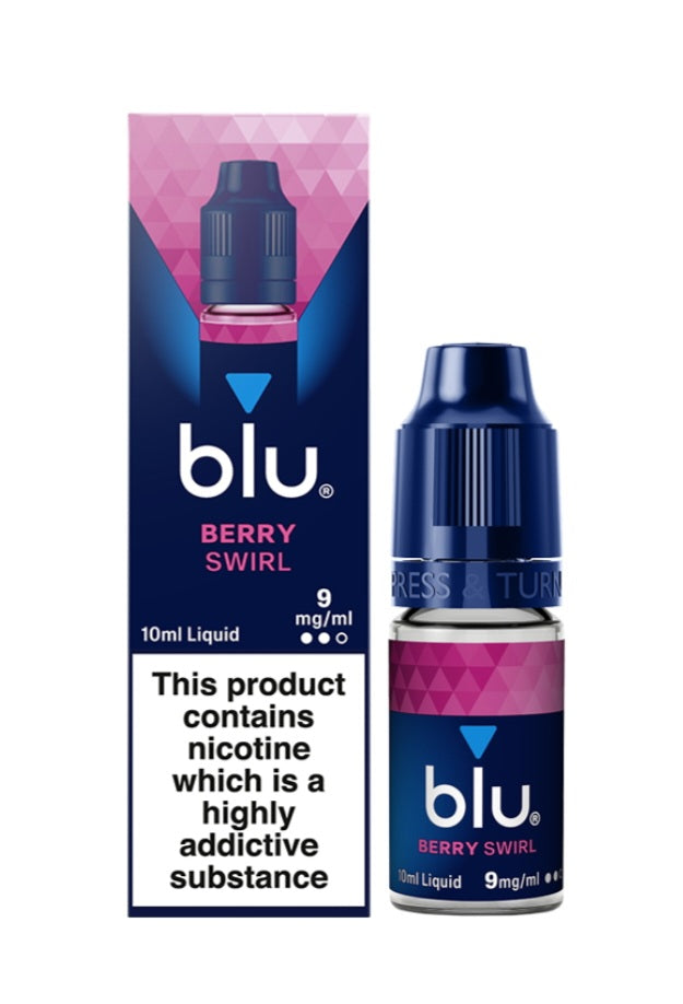 Blu Berry swirl 9mg e-liquid 5 x 10ml bottles