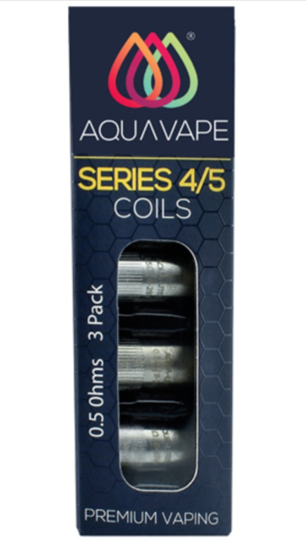 Pack of 3 Aquavape Series 4/5 Coils 0.5ohms